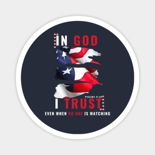 In God I Trust - Psalms 9:10 Magnet
